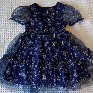 Sparkly Shiny Blue Navy Dress